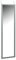 Trendi 48 Long Wall Mirror Over Door Full Length Bedroom Bathroom Hanging Dress Mirror (Grey)