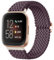 Oielai Geflochtenes Schlaufenarmband, kompatibel mit Fitbit Versa 2 Armband/Fitbit Versa Armband, Elastisches Sportarmband für Fitbit Versa 2 / Versa/Versa Lite für Damen und Herren, Rauch Violett