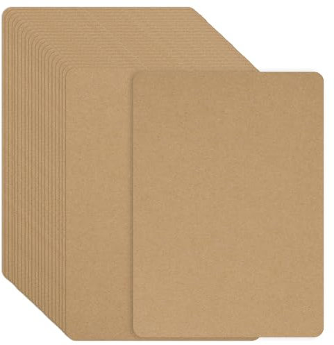JIANTA 120 Stück Kraftpapier Karten, 14.7 * 10.5cm Karten Blanko Kraftpapier A6, 250g/m²Postkarten Karteikarten Set, Karten zum Selbstgestalten, Bastelkarton A6 für Bedrucken, Grußkarten, Einladungen
