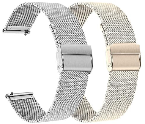 RuenTech Correa de metal compatible para Huawei Watch GT4 41mm/GT5 41mm Smartwatch pulsera, 18 mm Correa de repuesto para Huawei GT5 Pro 42mm Smartwatch Accesorios