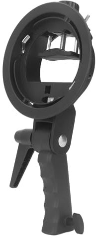 Handgriff-S-Typ-Blitzhalterungshalter für Softbox und Beauty-Dish-Reflektor, Tragbar und Faltbar für Speedlite-Blitzfotografie, Kompatibel mit -Halterung, Konstruktion