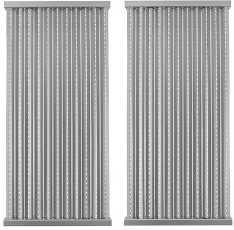 Beurbcikue 18 7/16 Zoll Infrarot-Emitterplatten für Charbroil Infrarot-Grillroste Ersatzteile für Charbroil 463241314 463241013 463243911 463243812 463270614 463268008, Edelstahl, 2 Stück