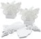 ONEBO 25 Stück Faltbare Geschenkbox weiß, Hochzeitsgutschachteln, Bonbonschachtel, kreative Geschenkschachtel, mit Band, für Hochzeit, Geburtstag, Basteln (4,4 * 4,4 * 5,5 cm)