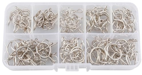 Vanyibro 100PCS Hose Spring Clamps,Fuel Line Hose Clips, Tube Spring Clips Clamp Assortment Kit for Water Pipe Fuel Hose Motorcycle Scooter