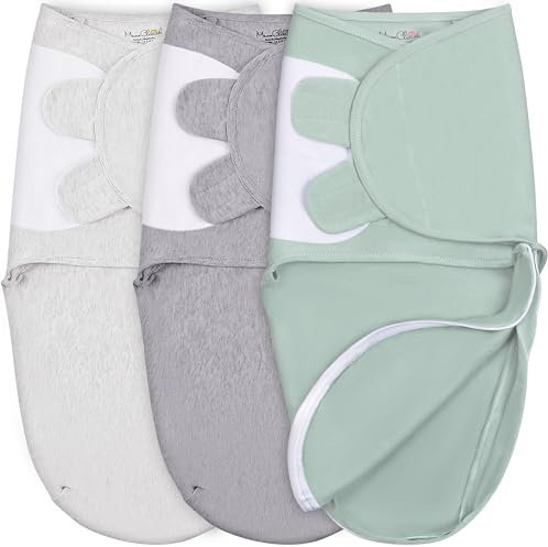 Mama Cheetah Baby Swaddle Blanket with Zipper Newborn Swaddle Sack, Baby Swaddles Sleep Sack 0-3 Months, Baby Swaddle Wrap for Baby Boy & Girl, 3-Pack