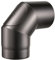 ALLINOX Curva Chiusa 90° Con Ispezione Acciaio Nero 2 mm Gomito Ispezionabile Per Canna Fumaria Stufa a Legna Ideale Per Alte Temperature Diametri Disponibili 120 a 180 mm (DN 130)