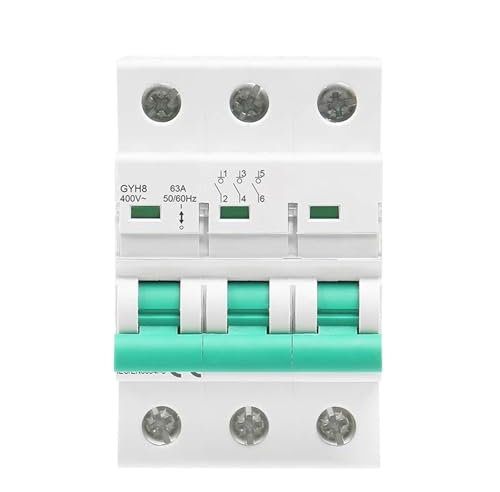 GYH8 interrupteur principal triphasé 63A 100A 125A interrupteur d'isolement for disjoncteur à usage domestique ou industriel 400V 1 pièces(100A)