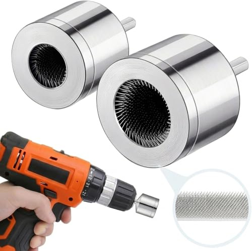 2 limpiadores de tuberías de cobre para taladro de 15/22 mm, cepillo limpiador de tuberías de cobre de metal, limpiador de tuberías de cobre de metal, herramienta de limpieza de tuberías para taladro