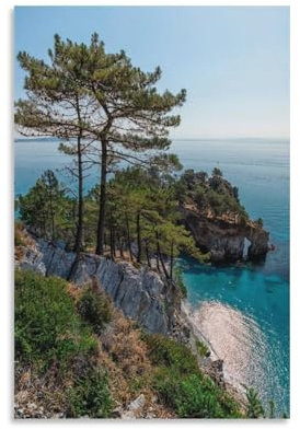 XJmoney Poster mit dem Titel „Virgin Island“, Leinwandbild, Wandkunst für Wohnzimmer, Schlafzimmer, 50 x 75 cm, Wandbilder für Schlafzimmer