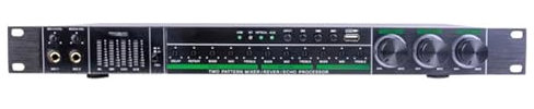 LHQYA Vokaleffekt-Prozessor, Professioneller Anti-Howling-Audio-Prozessor Mit LED-Display, Halten Sie Sich Von Schreien/digitalem Mix/unabhängiger Kontrolle Jedes Kanals Für Die Bühne Fern
