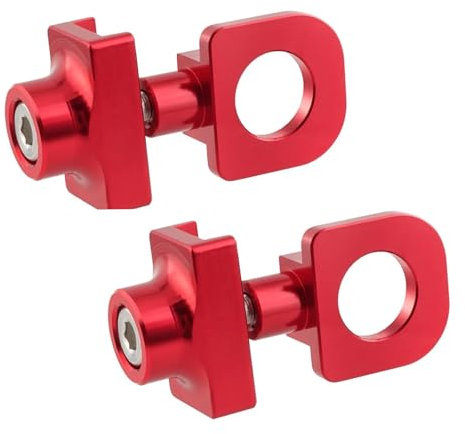VZU Axles Lot de 2 ajusteurs de chaîne de vélo en aluminium 10 mm Tendeur de chaîne de vélo en alliage pour vélo BMX Fixie vélo à une vitesse