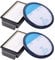 LVUPRTVH 4 Filtri HEPA, Compatibili con Rowenta, Serie Cyclonic Power RO3753EA, RO3731EA, RO3786EA, Compatibili con Moulinex, Tefal Compact
