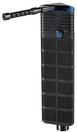 AQPET Neptune Edge 350 – Filtro Interno Angolare a 3 Stadi per Acquari d’Acqua Dolce e Marina | Filtrazione Meccanica, Chimica e Biologica | Silenzioso, Compatto, Portata Regolabile 350 lt/h