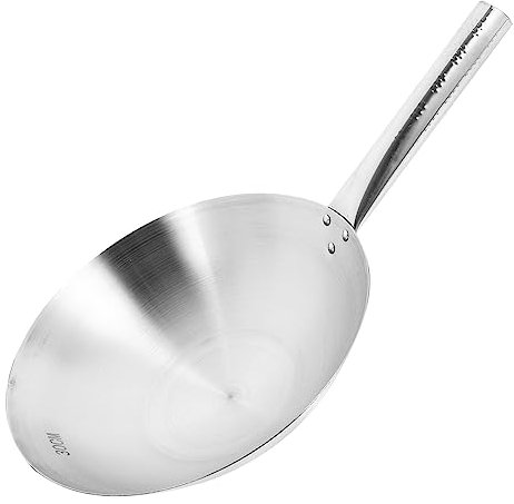 LIFKOME Sartén Wok Gas Inducción Eléctrica Fácil De Limpiar Robusta y Duradera