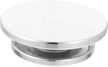 UTHCLO Piatto Girevole per Ceramica in Alluminio Tornio Manuale Portatile per Argilla Modellare Accessorio Ceramica Durevole e Leggero per Engobbio e Pasta Modellare