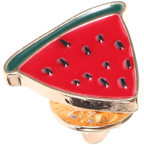 Broche Chic de Pastèque Alliage Style Dessin, Animé Zinc | Forme Pastèque, Facile à Utiliser, Réutilisable, Solide et Décorative, pour Écharpe, Chemise, Paquet et Veste