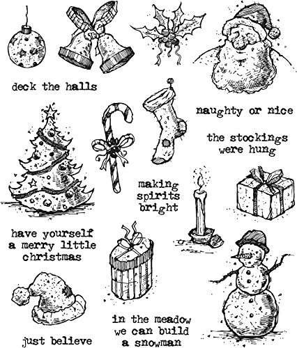 Stampers Anonymous Tim Holtz Cling Stamps, Multi-Colour, 22.86 x 17.78 x 0.76 cm