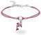 inSCINTILLE Braccialetti Bambina con Filo Cerato e Charm in Argento 925, Girotondo Bracciale Bambina e Bambino (Delfino Rosa)