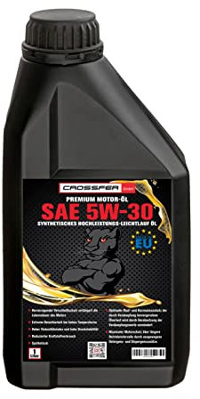 CROSSFER Motoröl SAE-5W30 Synthetiköl Schmieröl Hochleistungs Leichtlauf Motorenöl für Benzin-und Dieselmotoren