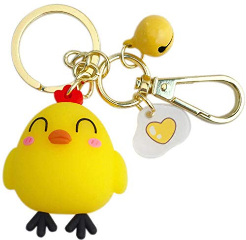 2 Porte-Clés Ensemble Dessin Animé Époxy Poussin Simple Mignon Hommes Hommes Femmes Romantique Couple Porte-Clés Cartable Pendentif Tendance Tendance Cadeau Exquis Pas Cher Fille Enfants Porte-Clés Dr