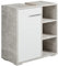 Badezimmer Badmöbel Neptunes 60cm Beton Grau mit Weiß - Unterschrank Badmöbelset Badschrank Schrank Waschbeckenunterschrank