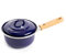 BK Indigo Dutch Heritage Enamelled Saucepan with Lid with PFAS-Free Ceramic Non-Stick Coating, 16 cm/1.2 Litre, Induction, Dishwasher Safe, Oven Safe, Cobalt Blue