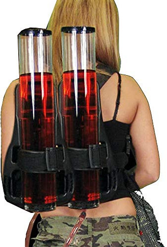 JTRHD Bier Getränketurm Rucksack Typ Getränke Bier-Maschine Doubelt Barrel Wine Tower Weinspender Außen Mountaineering Getränke Rucksack Einfach zu bedienen und zu reinigen
