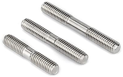 BOZONLI Stehbolzen aus Edelstahl 304 Verlängerungsbolzen Bolzenschrauben Schraubenstange Doppelkopf Bolzen Schraubenstangen, M5×60mm,10 pcs