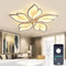 Yuanfenghua Lampadario camera da letto, 40W plafoniera Led soffitto, lampada da soggiorno con telecomando (70 X 6,5 cm)
