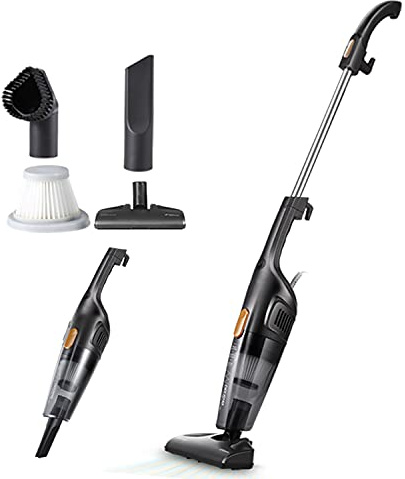 Deerma Scopa Elettrica con Filo,Aspirapolvere con Fili,Scopa elettrica,3 in 1 Aspirapolvere e Aspira Briciole,Filtro HEPA,Senza Sacco,Aspirapolvere per casa Verticale Portatile 15000pa,Cavo da 4.5m