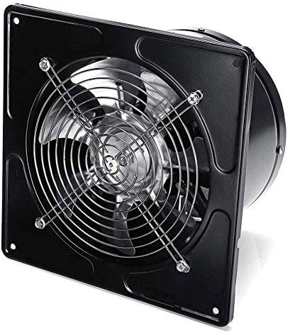 Ventilateur d'Extraction Hotte aspirante 200mm / 8in 1500m3 / h faible bruit 80W silencieux mur extracteur industriel ventilation ventilateur toilettes salle de bains Cuisine Fenêtre Blower
