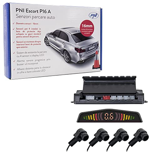 Parkeringssensorer PNI Escort P16 A med 4 mottagare 16 mm OEM -typ
