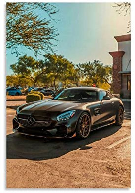Auto-Poster Benz Amg C63, Leinwand-Kunstposter und Wandkunst, Bild, modernes Familienschlafzimmerdekor, Poster, 30 x 45 cm