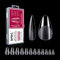 INPING Soft Gel Full Cover Nail Tips, 120PCS Medium Almond Extensions Clear Pre-Shaped No Trace Acrylic Fase Artificial Nails Tips for Starter Home DIY Nail Art Nail Salons, 12 SIZES