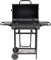 Enrico Coveri Barbecue a Carbone Rettangolare XL Con Coperchio Affumicatore E Struttura in Acciaio, 2 Piani Cottura e 3 Ripiani, Per Terrazzo, Balcone E Giardino