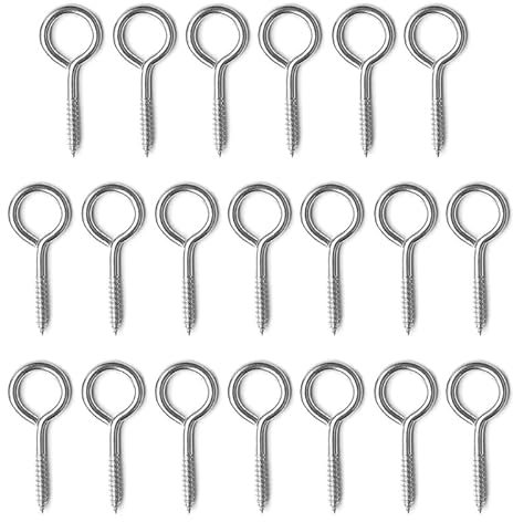 MISUVRSE Ösenschraube Edelstahl, Schraubösen M3/M4/M5,Ringschraube, Haken Zum Schraubhaken, Ösenhaken, Für Hängematten, Markisen, Hängesessel, Schaukelstühle, Festkabel,Seil Hängen Holzrahmen