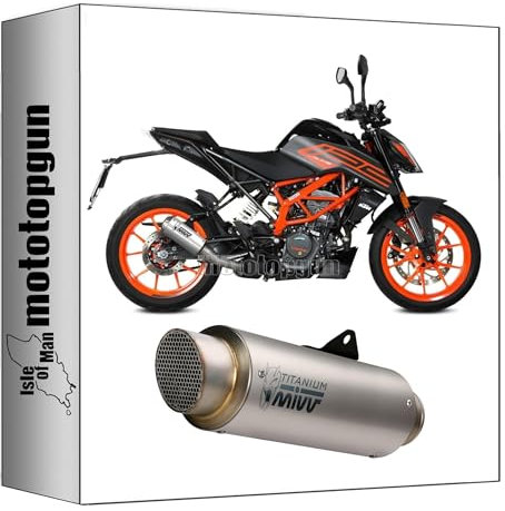 mivv pot d'echappement racing nocat mk3 acier compatible avec ktm 125 duke 2021 2022 mototopgun