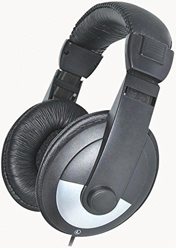 1 casque Hi-Fi de luxe argenté avec filaire, audio visuel, Qté