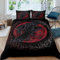 WIKINGER Bettwäsche 135x200 cm 2teilig Jungen 100% Mikrofaser Sommer Weiche Winter Warm Kinder Bettbezüge mit Reißverschluss 3D Viking Krähe Bettbezug mit Kissenbezüge 80x80 cm