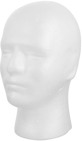 FOMIYES Schaufensterpuppenkopf Puppenkopf Männlicher Schaufensterpuppen-Headset-Ständer La Caps Für Männer Weiße Shams Schmuckhalter Ständer Kopf Perückenständer Fursuit-Kopf