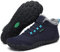 SAGUARO Barefoot Stivali Donna Invernali Stivaletti Uomo Scarpe da Neve Comode Outdoor Scarponcini Minimaliste Blu Scuro,EU Gr.46