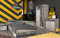Jugendzimmer Fabric 20 mit Gamertisch 6 teiliges komplett Gaming Zimmer in Esche - Grau von Parisot …