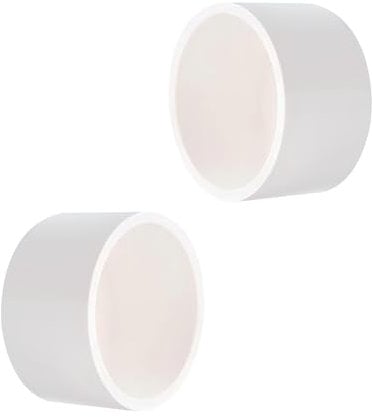 Ctyjia 4 Stück PVC Rohrkappen 20mm, Verschlußstopfen Abwasserrohr Endkappe, Abflussrohrkappen, Kunststoffstopfen