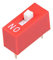 50 Pcs Rouge DIP Switch 1 Positions Pour Circuit Breadboards PCB xiaguolingsm