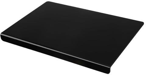 Generic Großes Acryl-Schneidebrett, rutschfest, 45 x 35 cm, schwarz, rechteckige Acryl-Schneidematte für Küche, Theke, Esszimmer