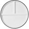 DouYuan Divided Porcelain Sectional Plate, Portion Control for Adults Ceramic, Compartment Dinner Plate Perfect for Balanced Diet
