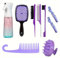 Botella de spray para el cabello,Osuter Botella de Pulverización Ultrafina Continua Accesorios de Peluquería Cepillo de Pelo Natural Adecuado Para el Peinado Del Cabello Grooming Pelo con Peine y Clip