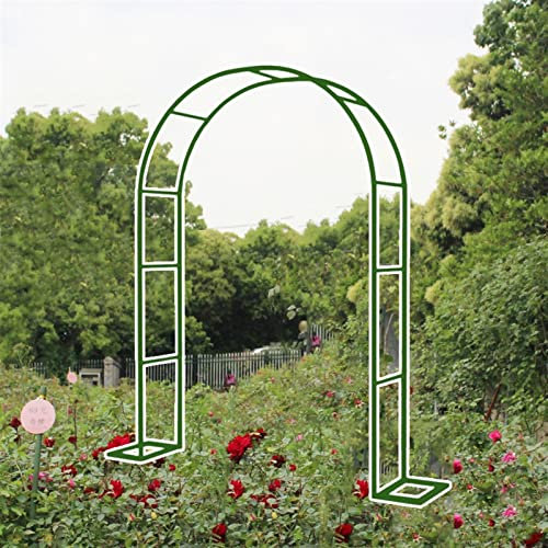 Rosenbogen Rankgitter aus Metall für Kletterpflanzen Wetterfest Gartendeko Hochzeit Torbogen für Innen & Außen Grün (Klein)
