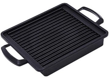 Plancha antiadherente para exteriores, parrilla portátil, sartenes de gas, placa de cocción rectangular