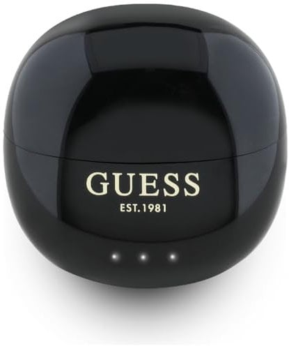 CG Mobile Guess Kopfhörer TWS Glossy Effect Egg Shape Printed Classic Logo (schwarz)
